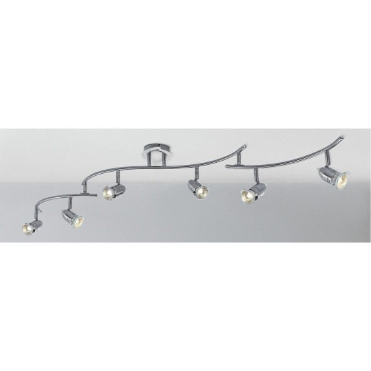 Norton 6 Light Folding Ceiling Bar - Chrome