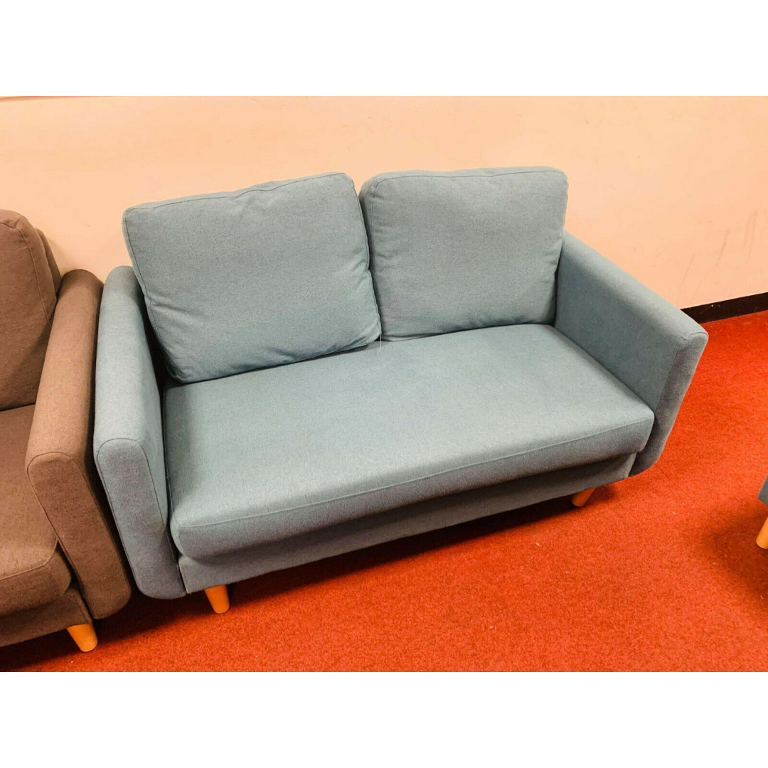 Remi 2 Seater Fabric Chaise in a Box - Teal