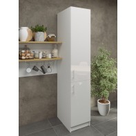 Kitchen Base Tall Ladder Unit 400mm With Doors 40cm - White Gloss
