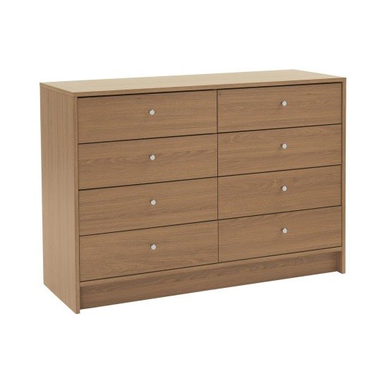 Home Malibu 8 Drawer Chest - Oak Effect | Smart Clothing Organization