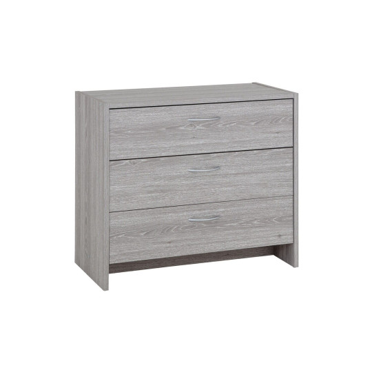 Seville 3 Drawer Chest - Grey Oak Effect