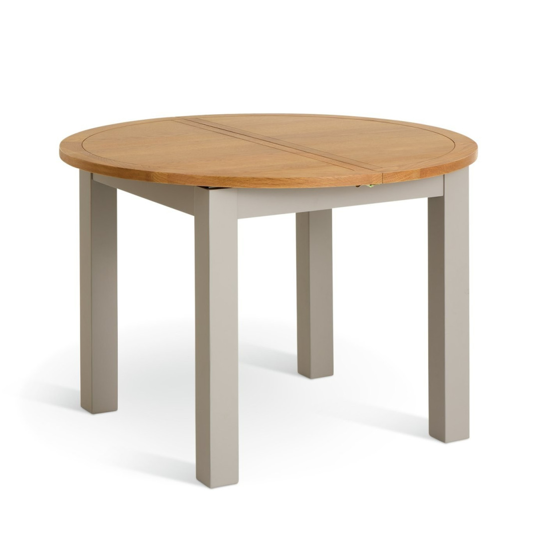 Home Ashwell Extending 4-6 Seater Dining Table - Grey | Expandable Family Dining Home Ashwell Extending 4-6 Seater Dining Table - Grey | Expandable Family Dining