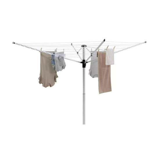 Home Telescopic 50m 4 Arms Rotary Airer | Outdoor Indoor Clothes Washing Line