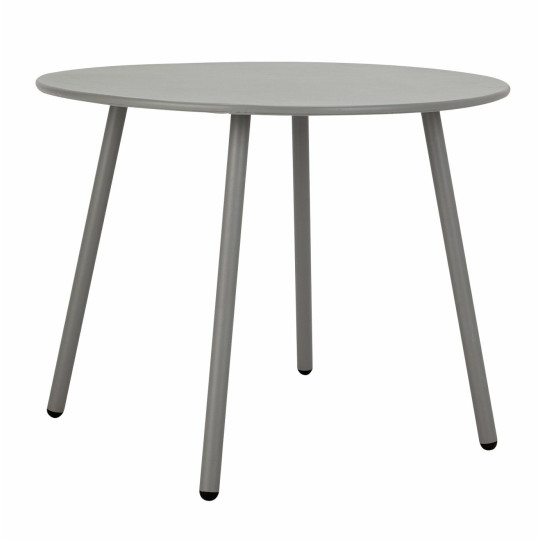 Home Ipanema 4 Seater Metal Garden Table - Grey | Grey Outdoor Dining for Patio