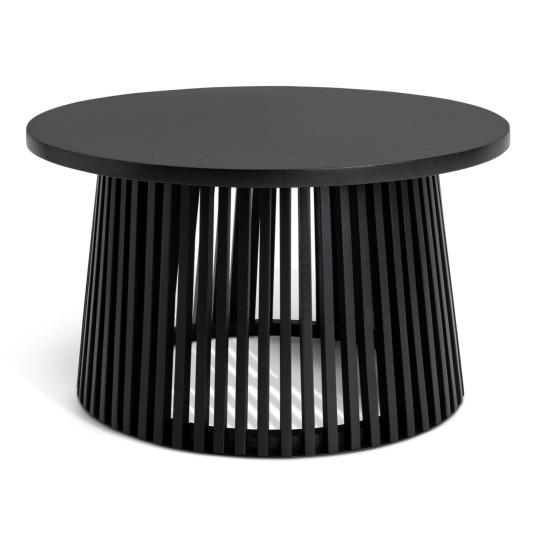 Habitat Jericho Round Coffee Table - Black | Modern Living Room Furniture Table