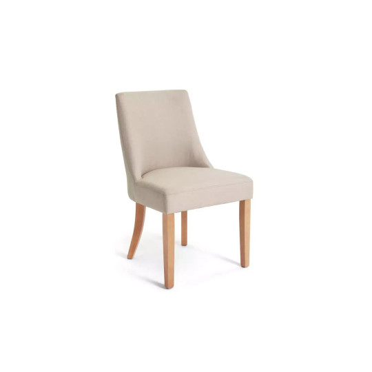 Alec Pair of Fabric Dining Chair - Oatmeal