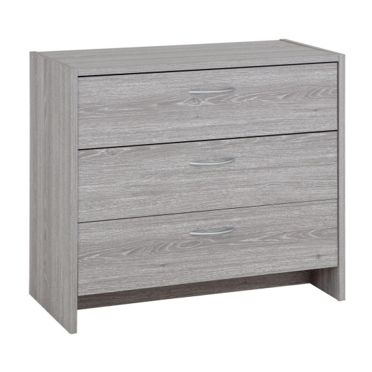 Seville 3 Drawer Chest - Grey Oak Effect