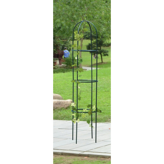 Decorative Obelisk Twin Pack | Garden Plant Support Climbing Frame Outdoor Decor