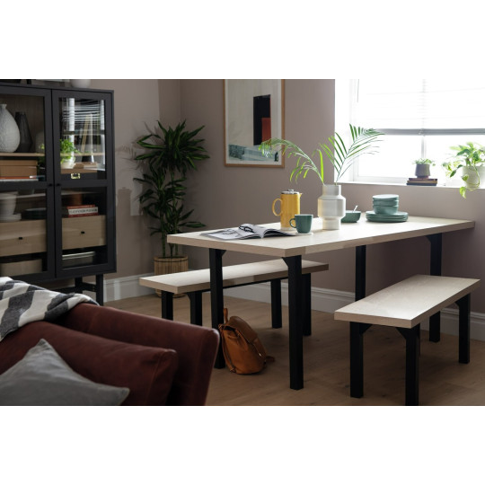 Zayn Wood Effect Dining Table - Natural