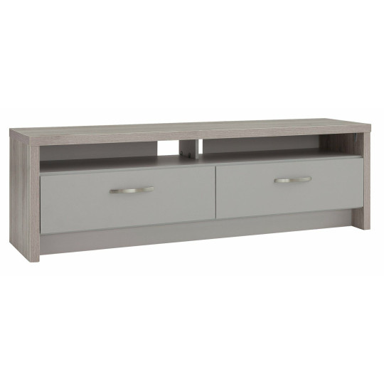 Venice 2 Drawer Large TV Unit - Grey