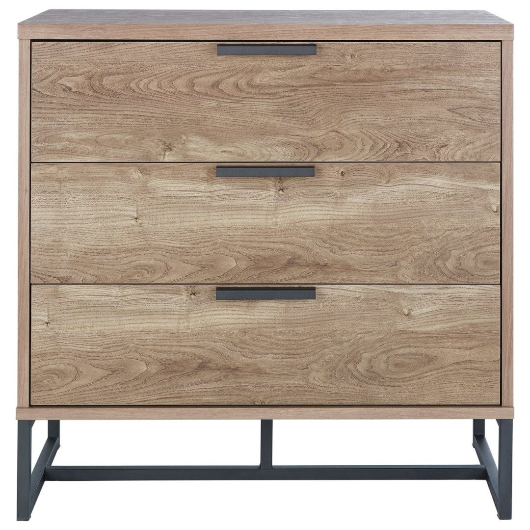Nomad 3 Drawer Chest - Oak Effect | Organized Clothing Space Nomad 3 Drawer Chest - Oak Effect | Organized Clothing Space