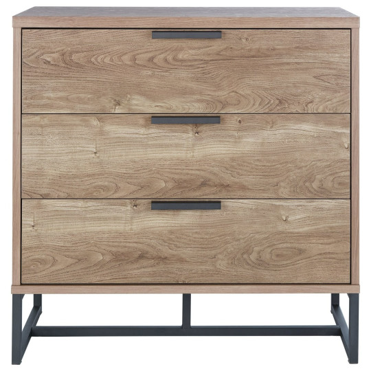 Nomad 3 Drawer Chest - Oak Effect | Organized Clothing Space