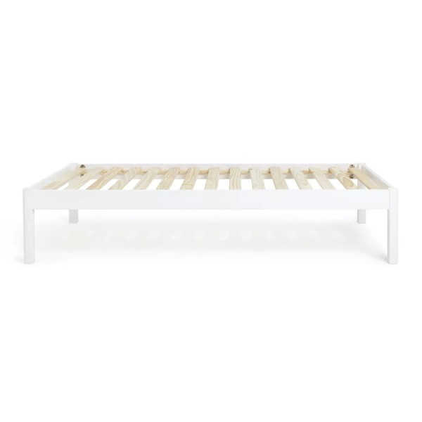 Odin Single Platform Bed Frame - White