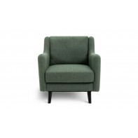 Morris Self Assembly Fabric Armchair - Green