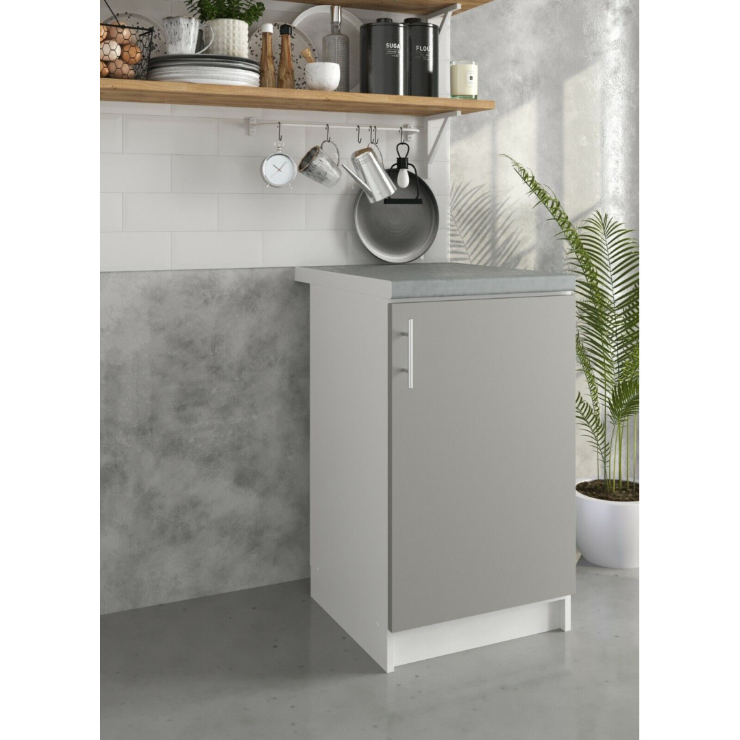 JD Greta Kitchen 500mm Base Cabinet - Grey
