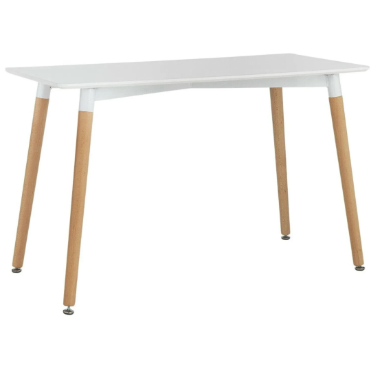 Habitat Charlie Solid Beech 4 Seater Dining Table - White