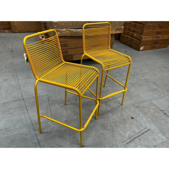 Ipanema Bar Bistro Stool Set - Yellow (2 stools)