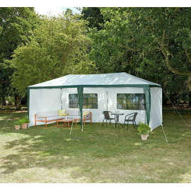 Home 3m x 6m Gazebo with Side Panels | Outdoor Garden Canopy Tent for Parties