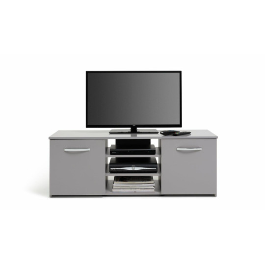 Hayward 2 Door Small TV Unit - Grey Gloss