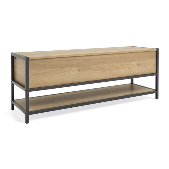 Loft Living Shoe Storage Bench Oak | Entryway Organizer Seat Shelf and Storage