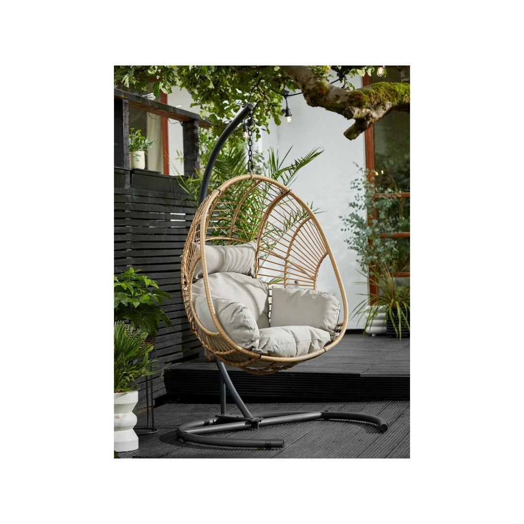 Natural Novaro Hanging Egg Chair