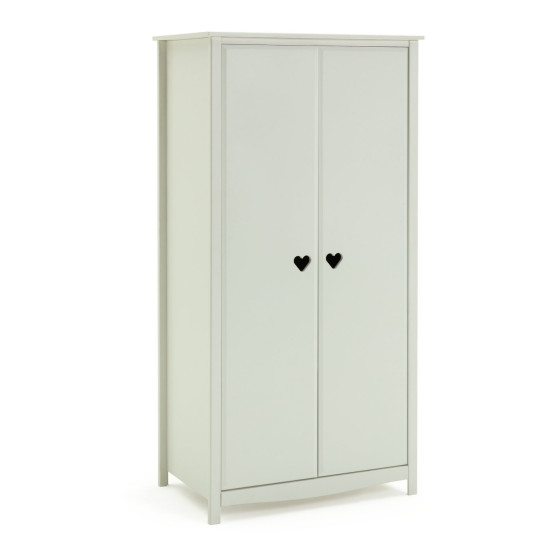 Mia 2 Door Wardrobe - White | Charming Clothing Organization