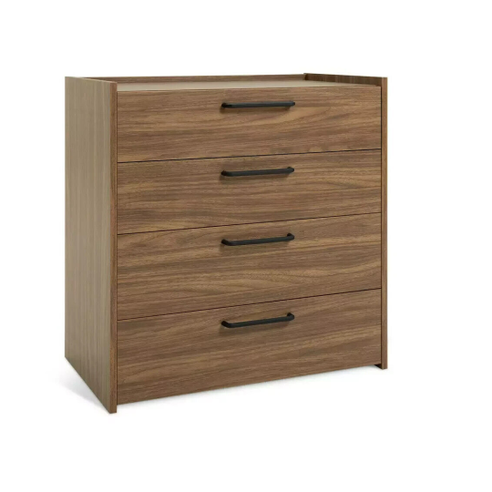 Habitat Oldham Wide 4 Drawer Chest - Walnut