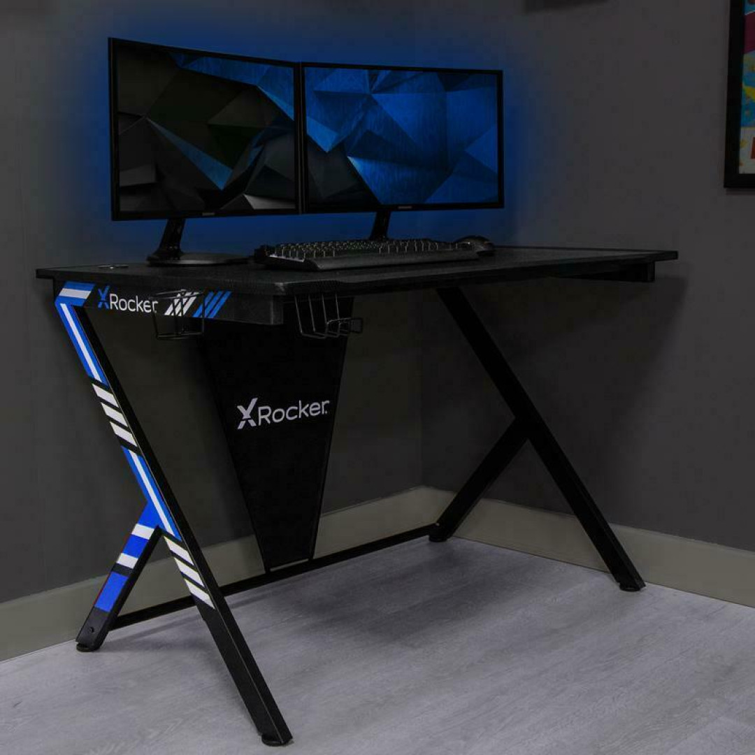 Arteon X Rocker Gaming Desk - Blue