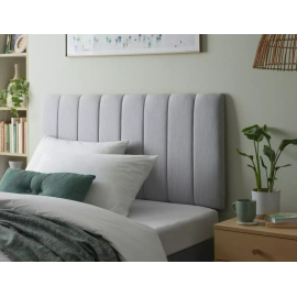 Bircham Small Double Headboard - Light Grey | Fabric Padded Bed Headboard Grey Bircham Small Double Headboard - Light Grey | Fabric Padded Bed Headboard Grey