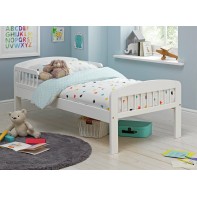 Jesse White Toddler Bed Frame