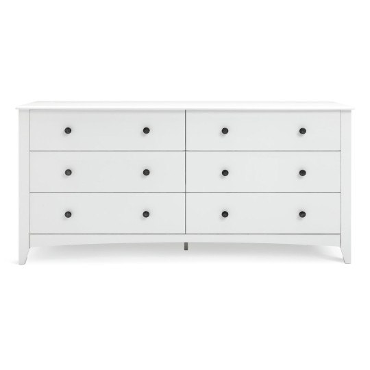 Minato 6 Drawer Chest - White | Modern Everyday Storage