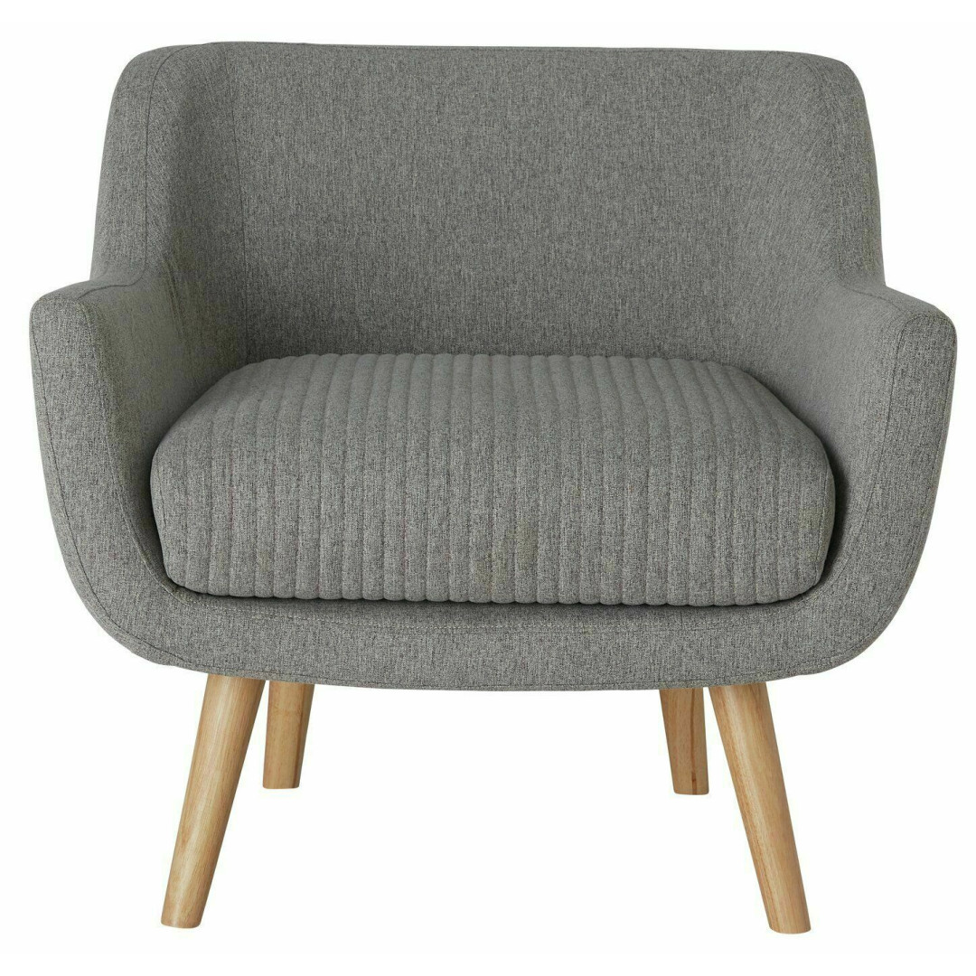 Nellie Fabric Accent Chair - Grey