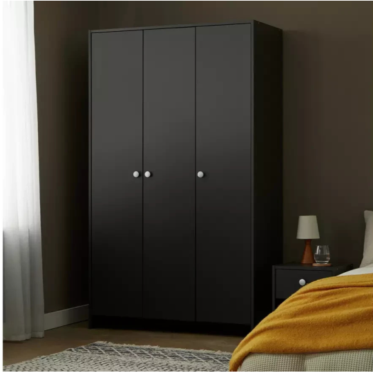 Seville 3 Door Wardrobe - Anthracite ( B Grade )