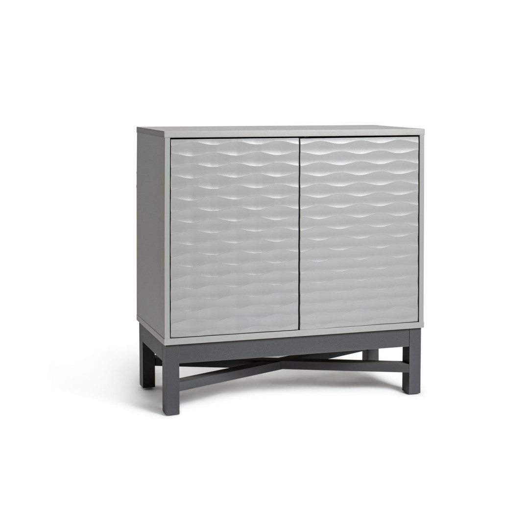 Zander Textured Small Sideboard - Grey | Modern Storage Cabinet Zander Textured Small Sideboard - Grey | Modern Storage Cabinet