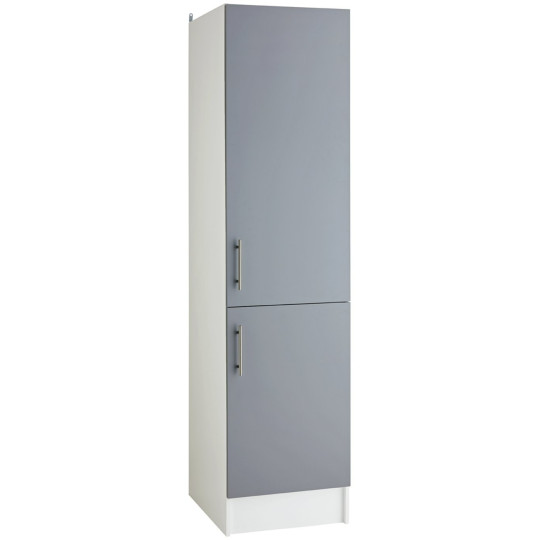 Home Athina 500mm Fitted Kitchen Tall Unit - Grey | Slim tall kitchen cupboard