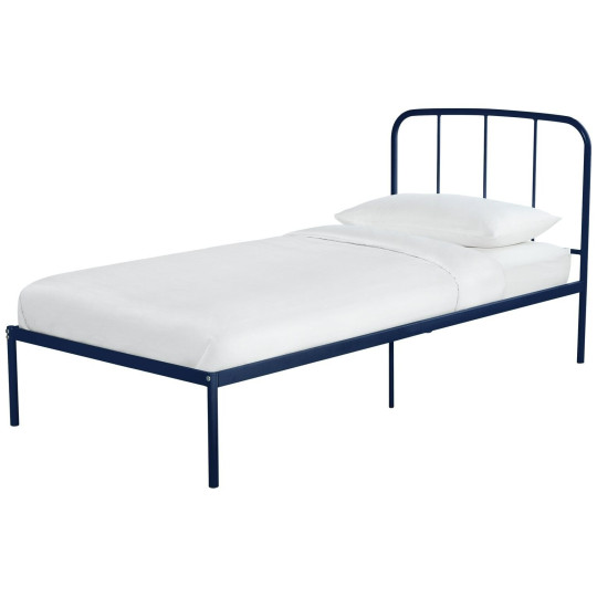 Freja Single Metal Bed Frame - Blue