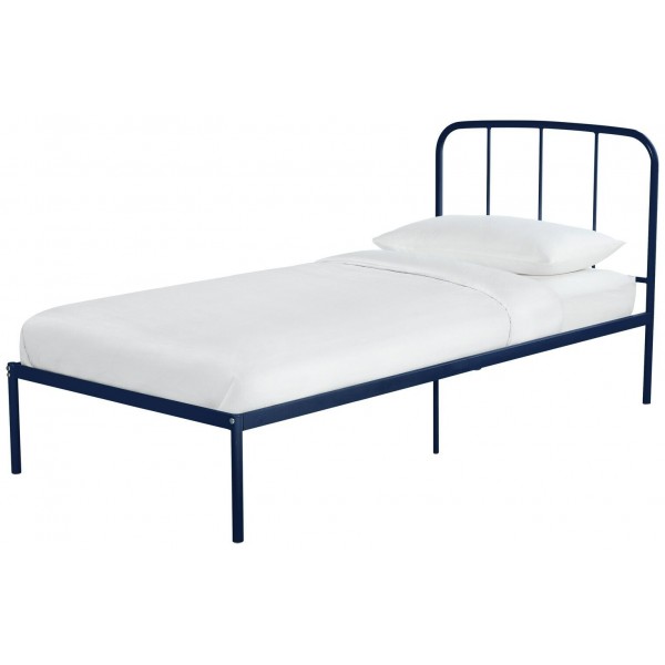 Freja Single Metal Bed Frame - Blue