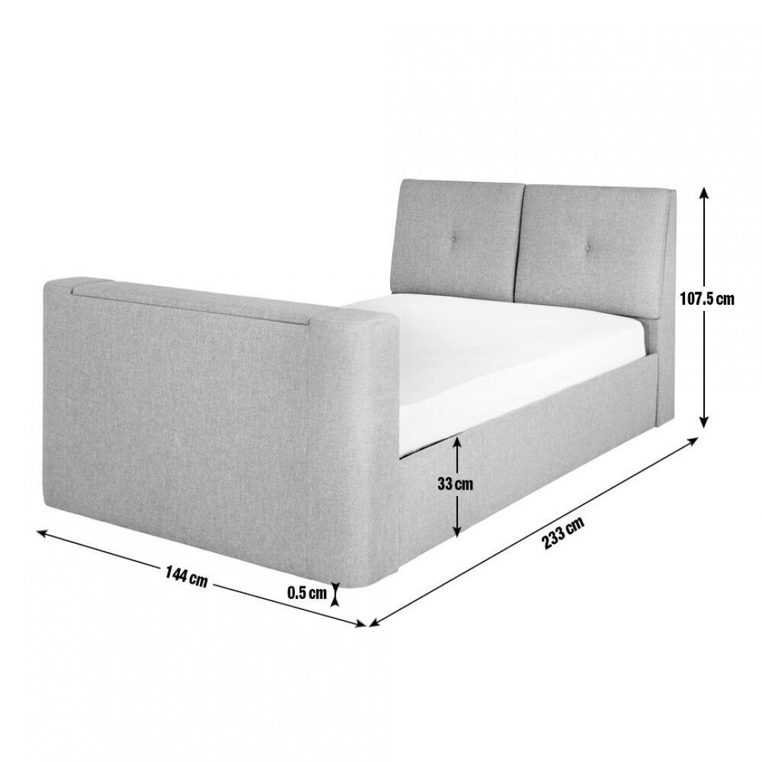 Jakob double clearance ottoman bed