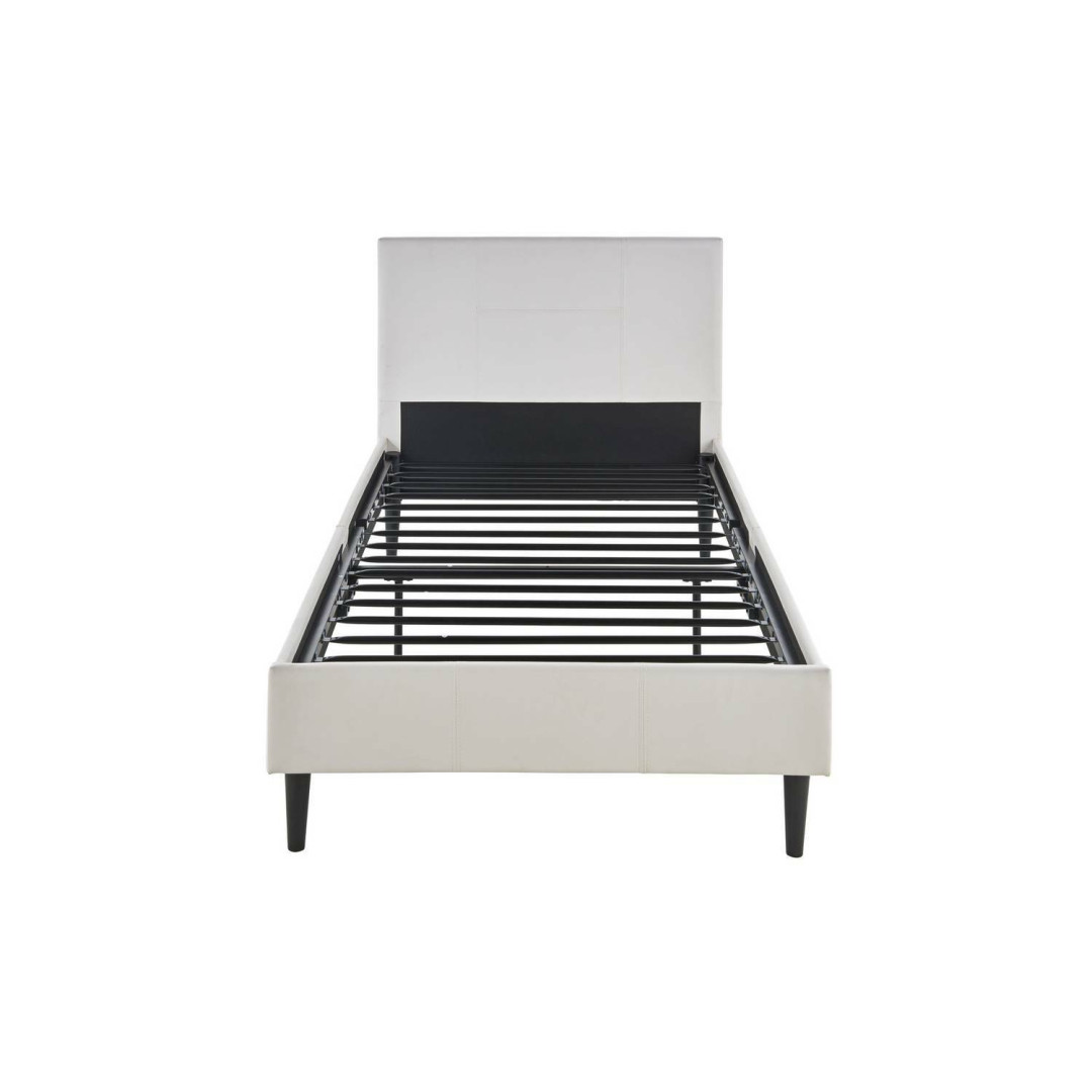 Skylar Single Bed Frame - White