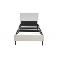 Skylar Single Bed Frame - White with Memory Foam Mattress