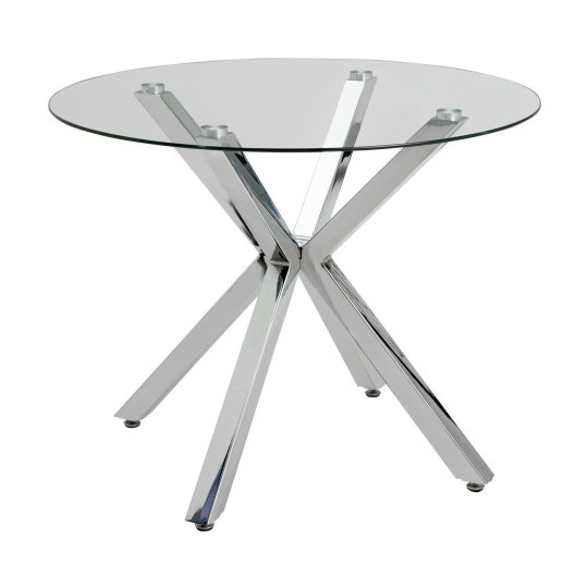 Alice 4 Seater Dining Table - Chrome