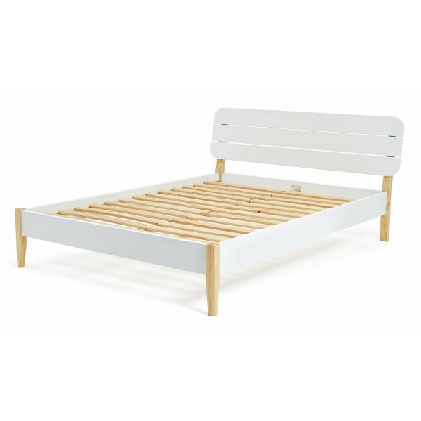 Hanna Double Bed Frame - Two Tone