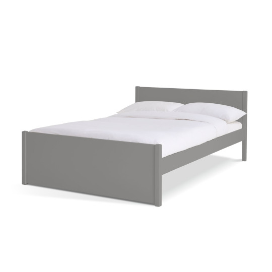 Home Jenson Double Wooden Bed Frame - Grey | Minimalist Looks Bed