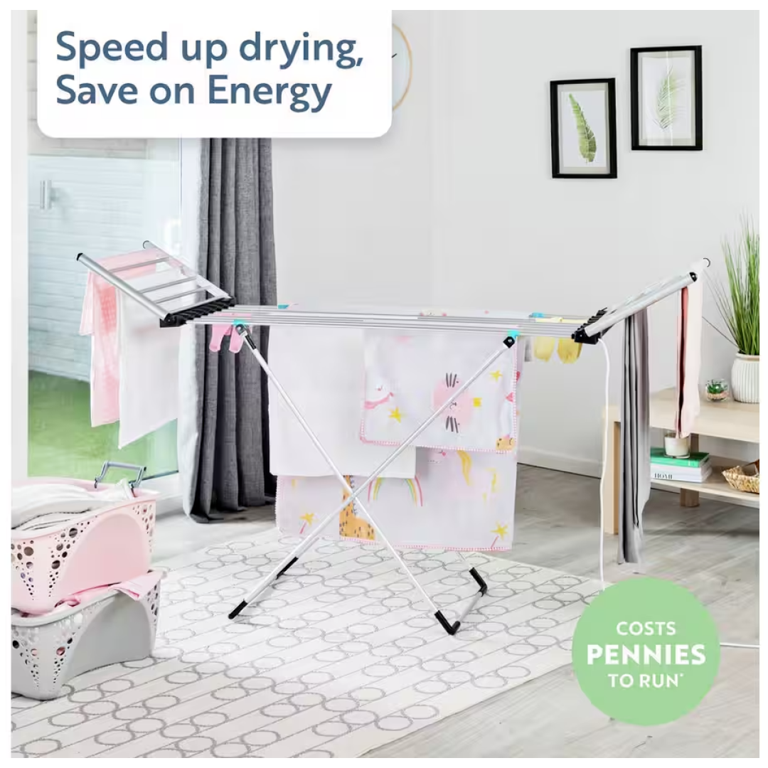 Minky Sure Dri XL Heated Clothes Horse Airer WITH COVER Electric