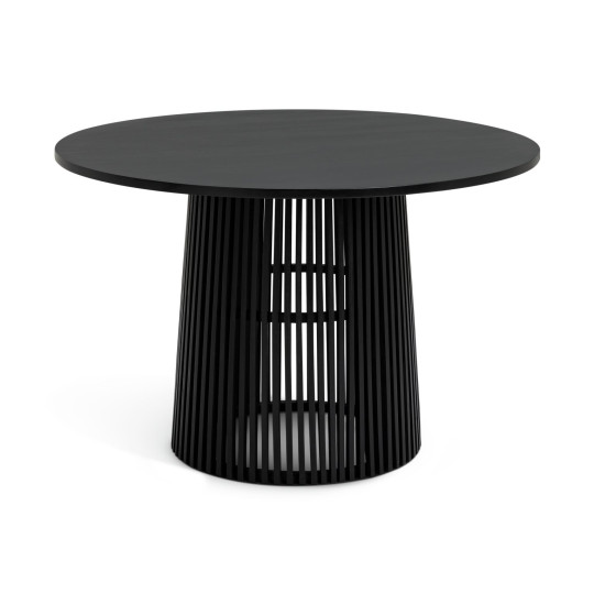 Jericho Solid Wood 4 Seater Dining Table - Black | Modern Living Room Furniture
