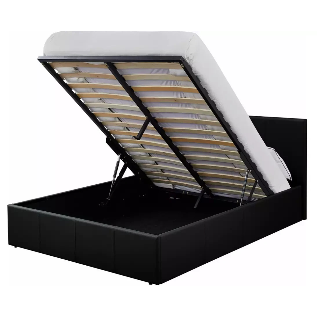 Home Lavendon Double End Open Ottoman Bedframe - Black ( B Grade ) Home Lavendon Double End Open Ottoman Bedframe - Black ( B Grade )