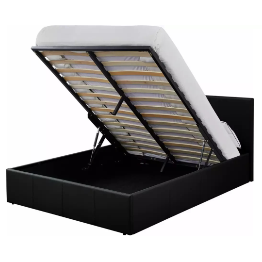 Home Lavendon Double End Open Ottoman Bedframe - Black ( B Grade )