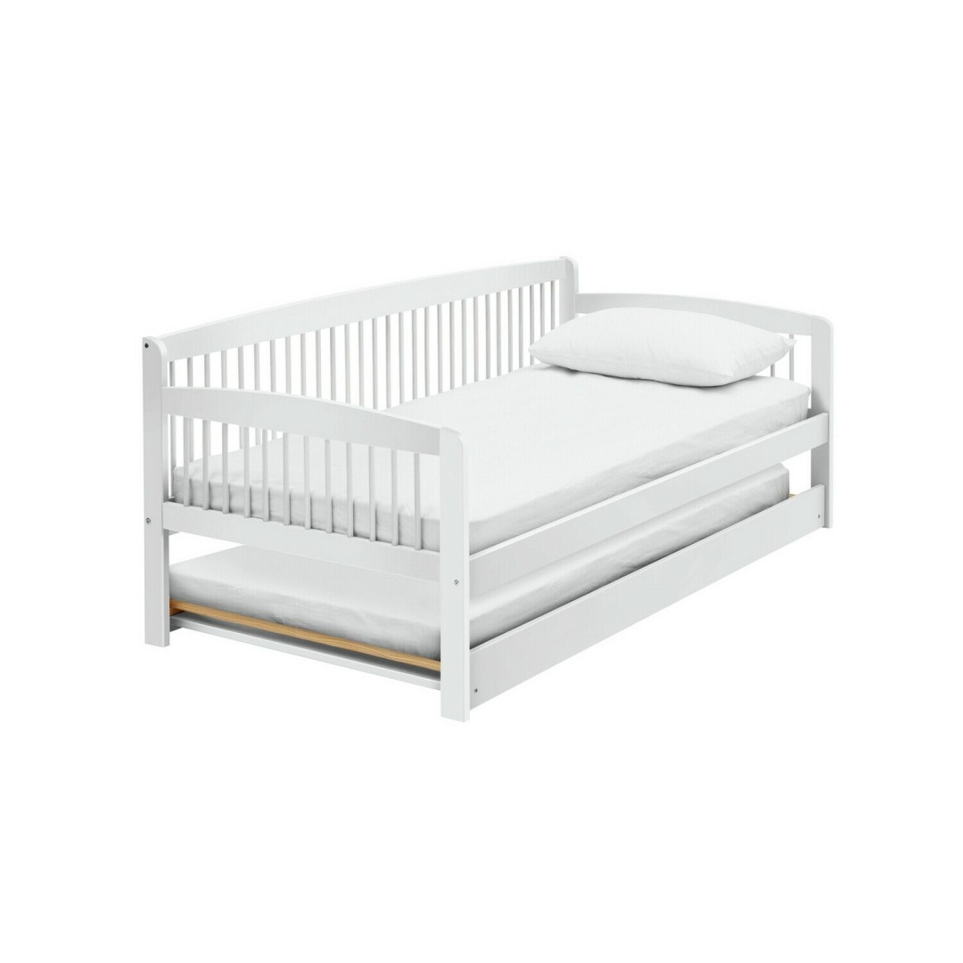 Home Andover Wooden Day Bed and Trundle - White