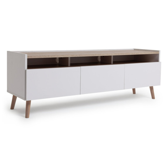 Skandi 3 Drawer TV Unit - White