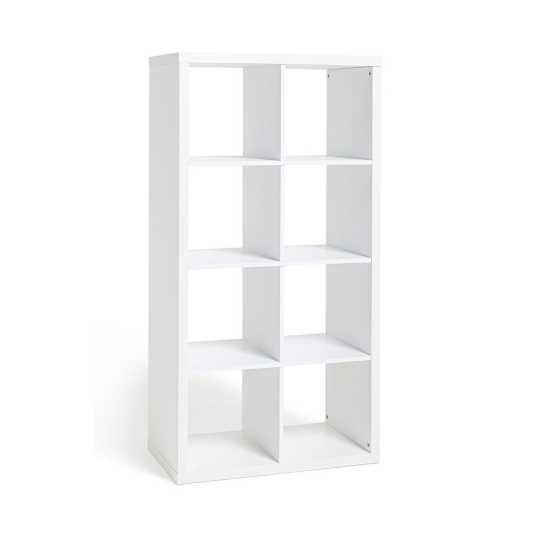 Habitat Squares Plus 8 Cube Storage Unit - White | Modular Organizer Living Room